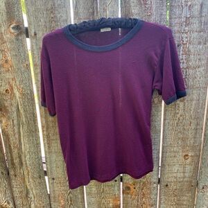 John Galt striped fitted short sleeve os junior